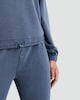 image 2 of F&F Active Crew Neck Drawstring Hem Sweatshirt in Blue