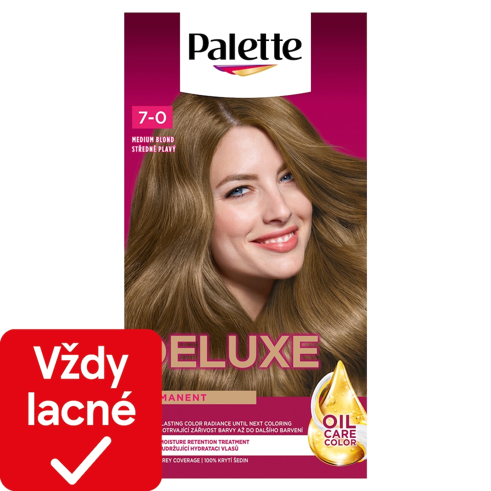 obrázok 1 z Palette Deluxe farba na vlasy Stredneplavý 7-0