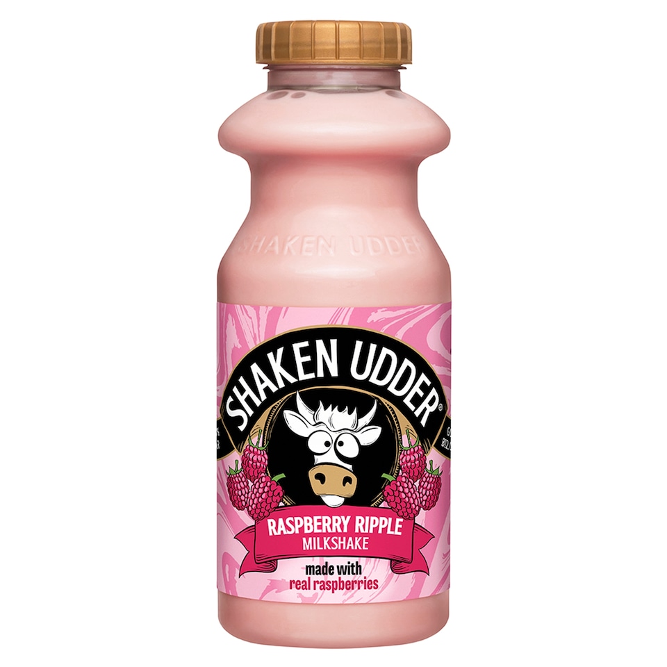 image 1 of Shaken Udder Raspberry Ripple Milkshake 330ml