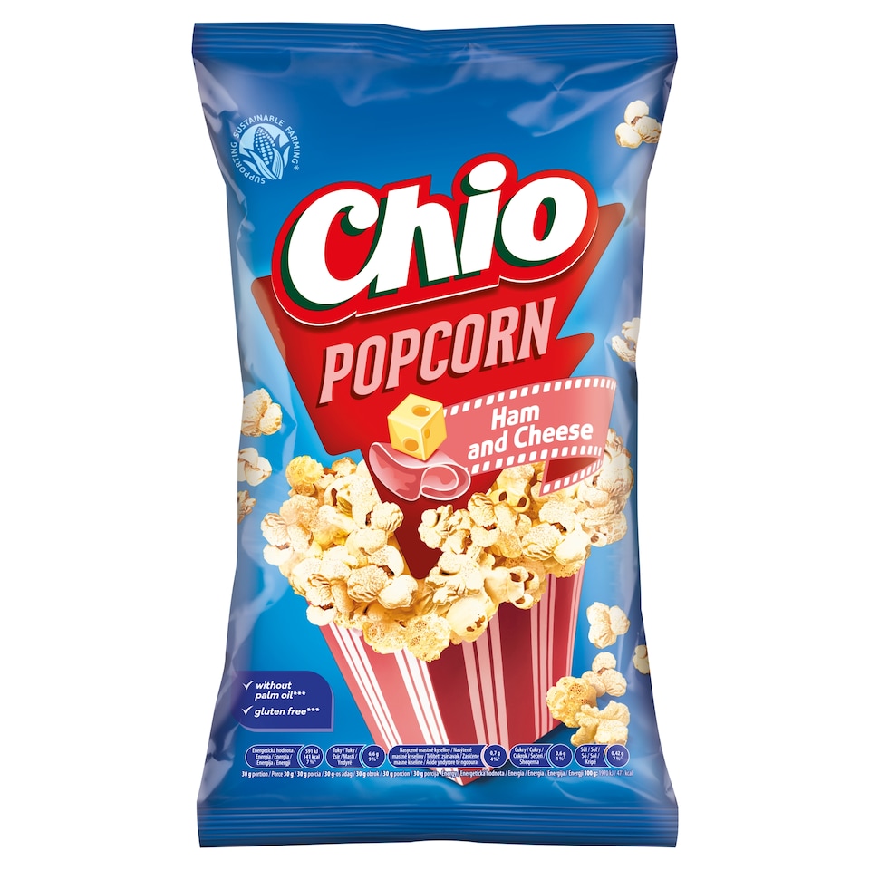 Chio Popcorn kukuričné pukance s príchuťou šunky a syra 75 g