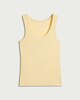 image 4 of F&F Cotton Rich Ribbed Scoop Neck Vest in Yellow