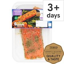 Tesco 2 Garlic & Herb Infused Salmon Fillets 230G