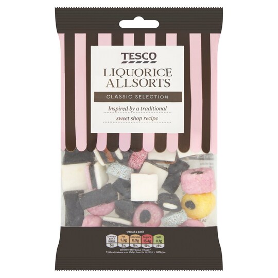 Tesco Liquorice Allsorts 250G Tesco Groceries