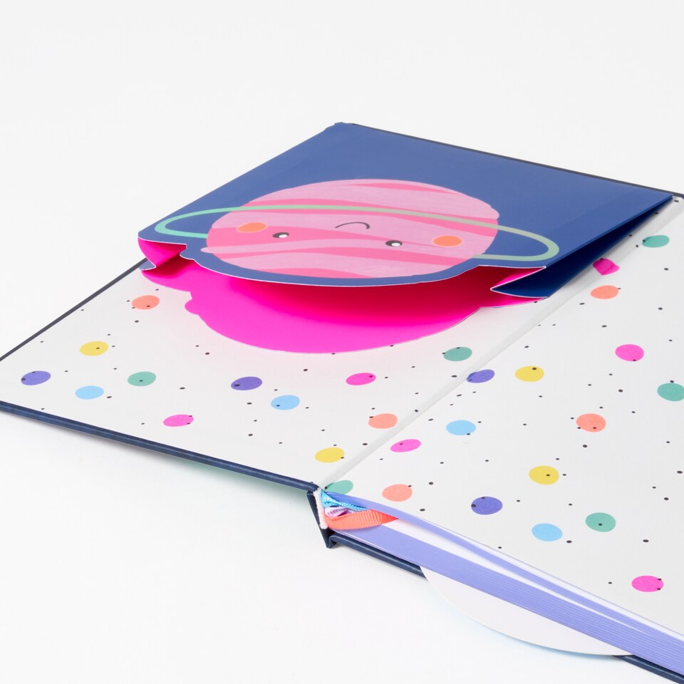image 1 of Paperchase Happy Space A5 Spinner Notebook