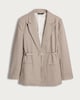 image 4 of F&F Houndstooth Print Belted Co-ord Blazer in Neutral