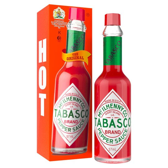 Tabasco Original Red Hot Pepper Sauce 57Ml Tesco Groceries