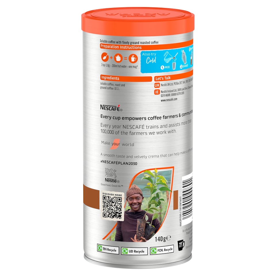 image 1 of Nescafe Azera Americano Instant Coffee 140g