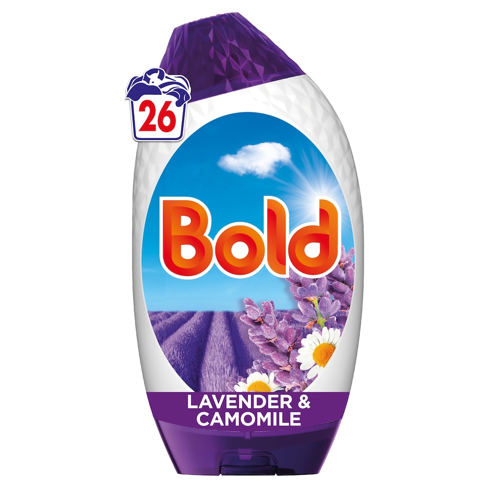 image 1 of Bold Gel Laundry Detergent - Lavender & Camomile 26 Washes 858ml