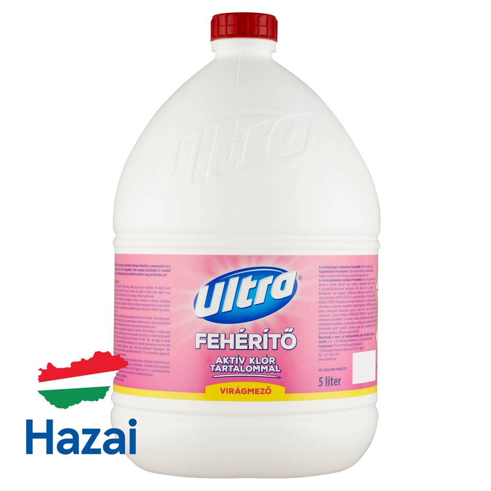 Ultra Virágmező fehérítő aktív klór tartalommal 5 l 1. kép