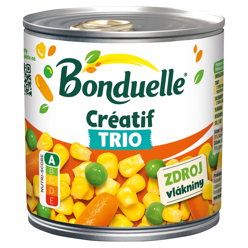 Bonduelle Créatif Trio Vegetable Mix in Slightly Salty Brine 400 g