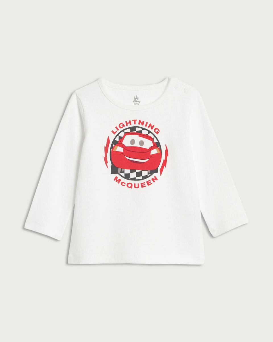 Disney Lightning McQueen Pure Cotton Top in White