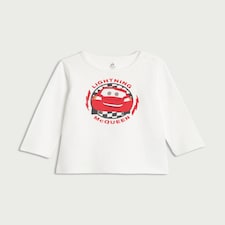 Disney Lightning McQueen Pure Cotton Top in White