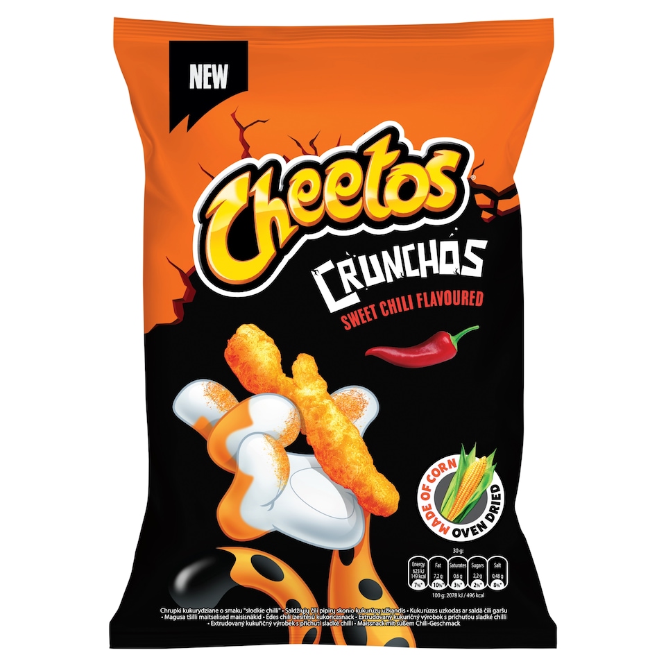Cheetos Crunchos Sweet Chili Flavoured Corn Snack 80 g 