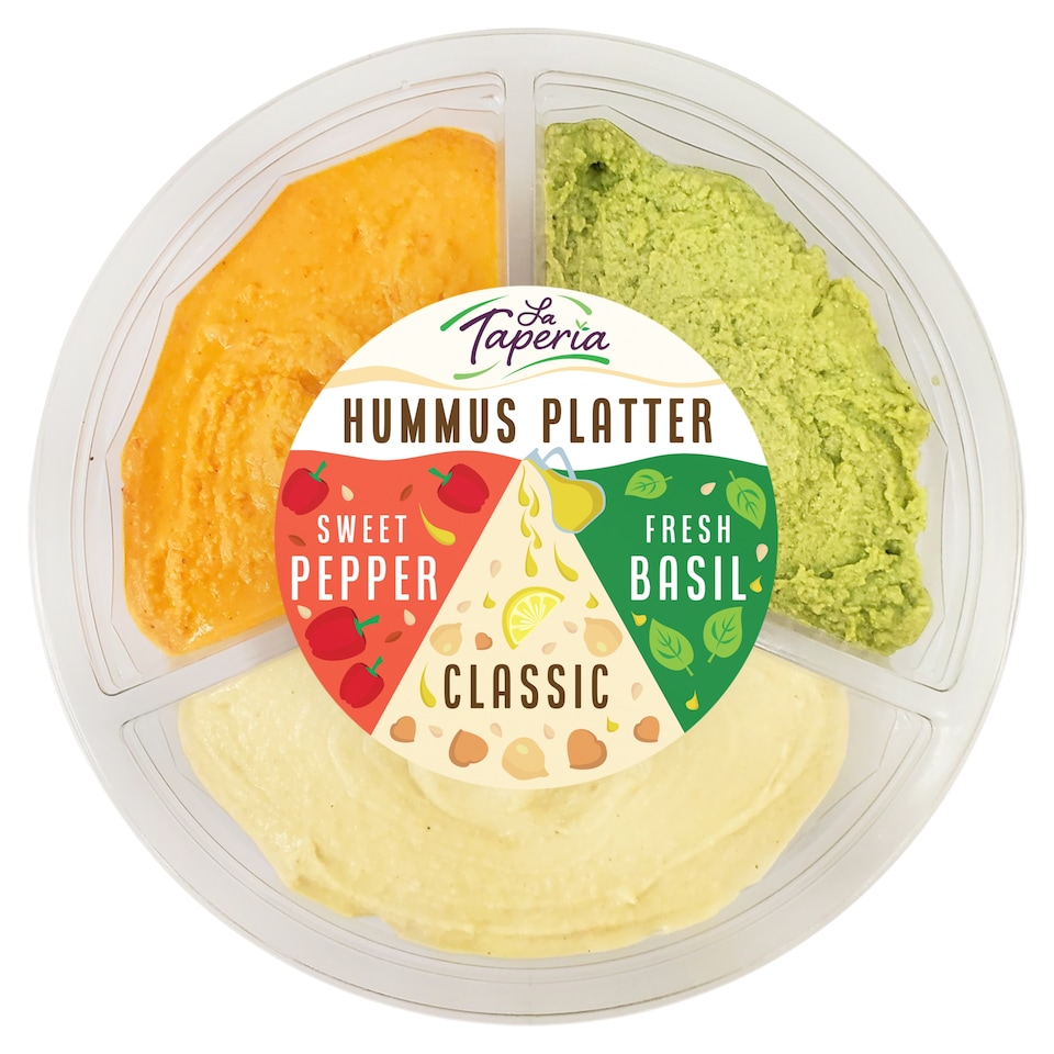LA TAPERIA HUMMUS PLATTER 300g