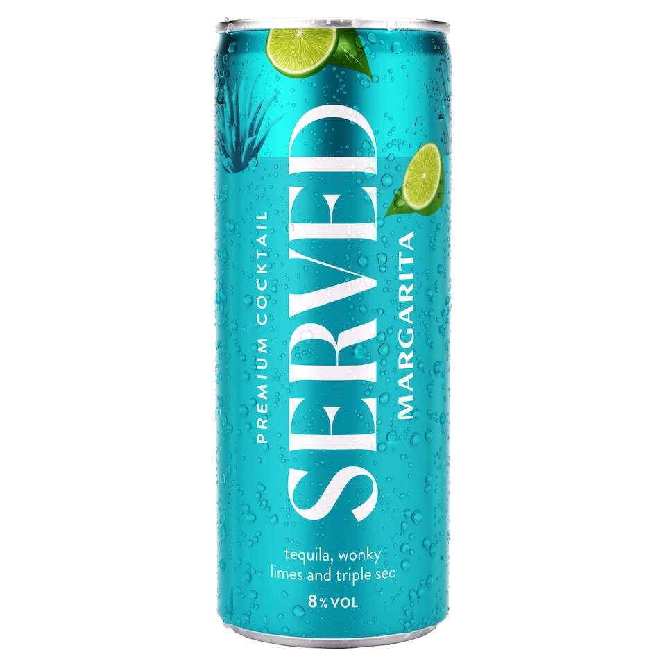 SERVED Margarita Cocktail 8% ABV 250ml