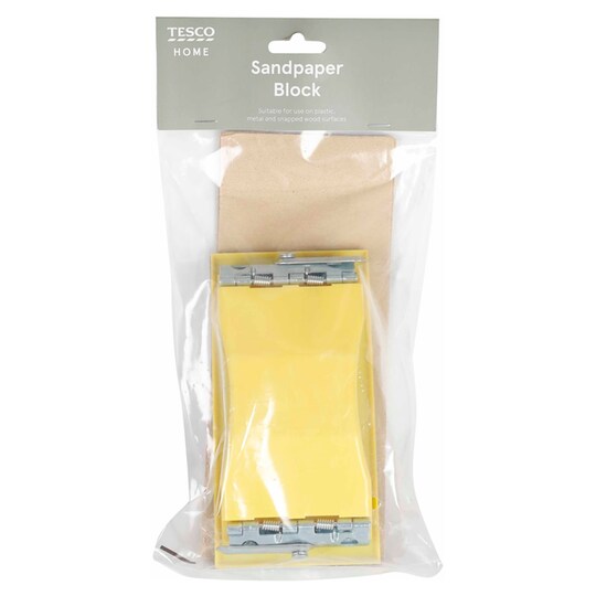 Tesco Sanding Block With Paper Tesco Groceries