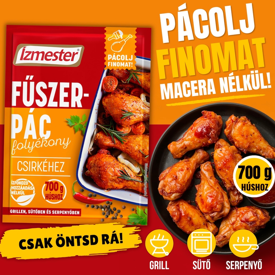 Ízmester folyékony fűszerpác csirkéhez 80 ml  1. kép