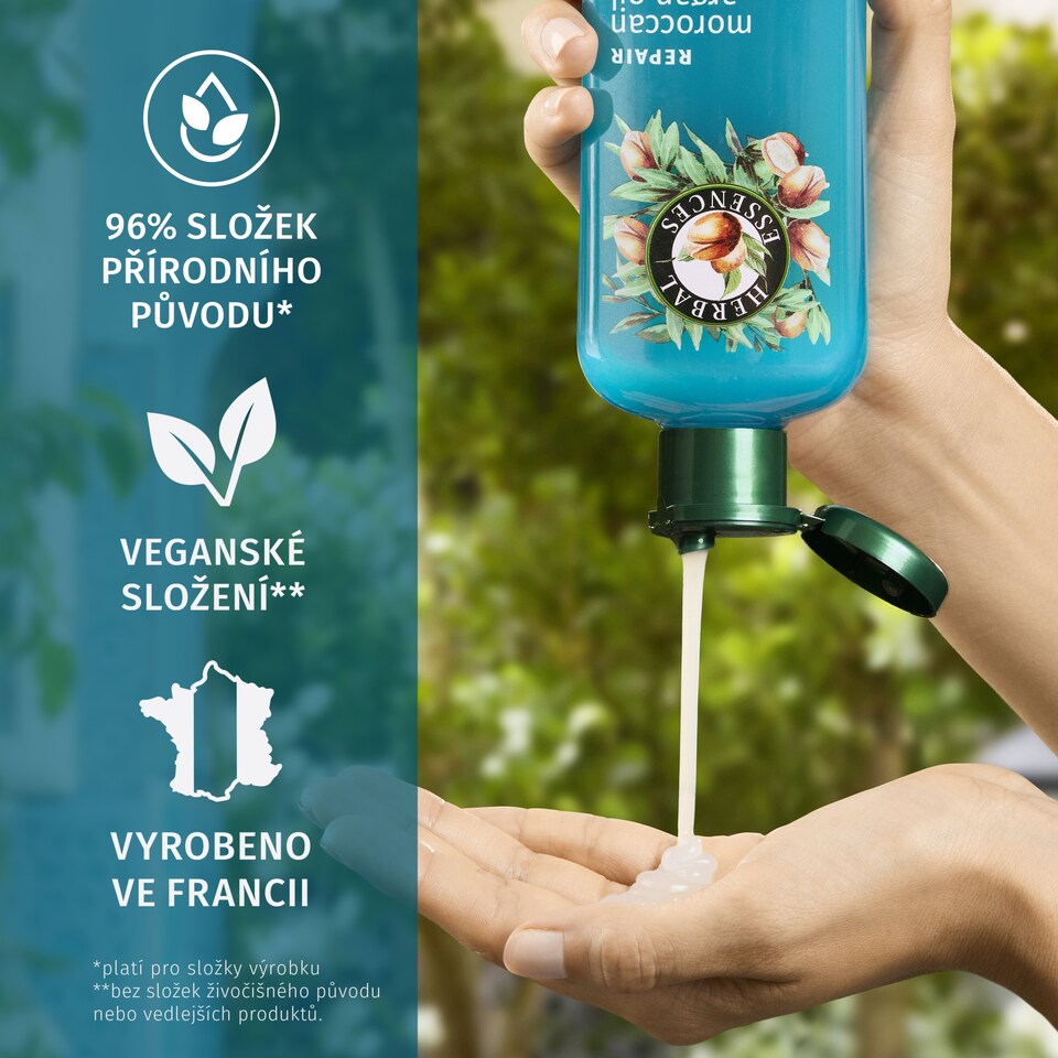 image 1 of Herbal Essences  Repair Moroccan Argan Oil Shampoo 350ml to Nourish Damaged Hair