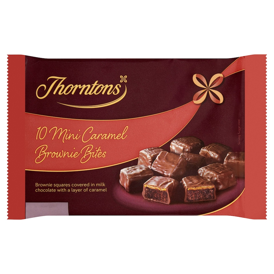 Thorntons Choc Caramel Brownie Bites 10pk Tesco Groceries