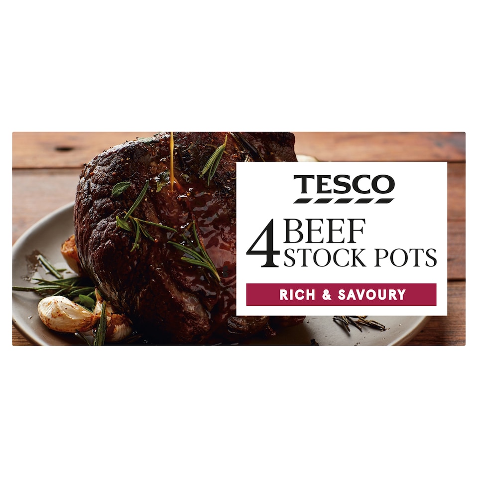 Tesco Beef Stockpot 4 Pack 112G