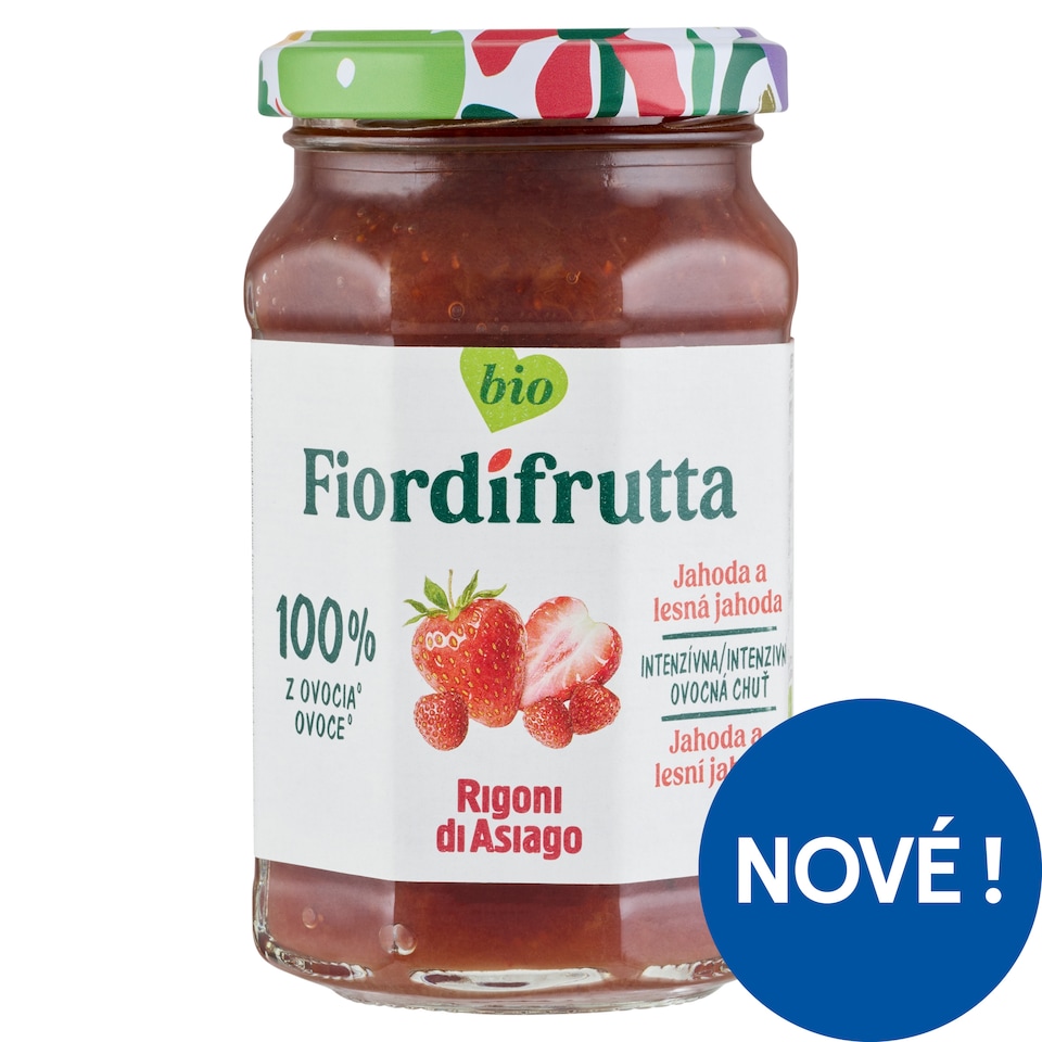Obrázek 1 pro produkt Rigoni di Asiago Fiordifrutta Bio jahoda a lesní jahoda 250g