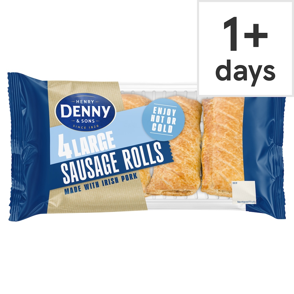 Denny Large Sausage Rolls 4 Pack 240g
