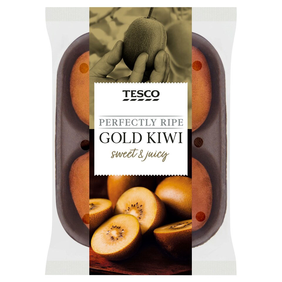 image 1 of Tesco Perfectly Ripe Gold Kiwi 4 Pack