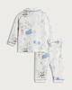 image 2 of F&F Baby Pure Cotton Animal Print Pyjama Set in White