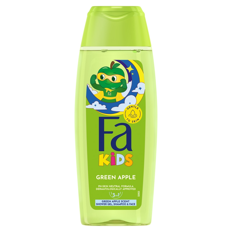 Fa Kids 3 az 1-ben tusfürdő és sampon zöldalma illattal 250 ml  1. kép