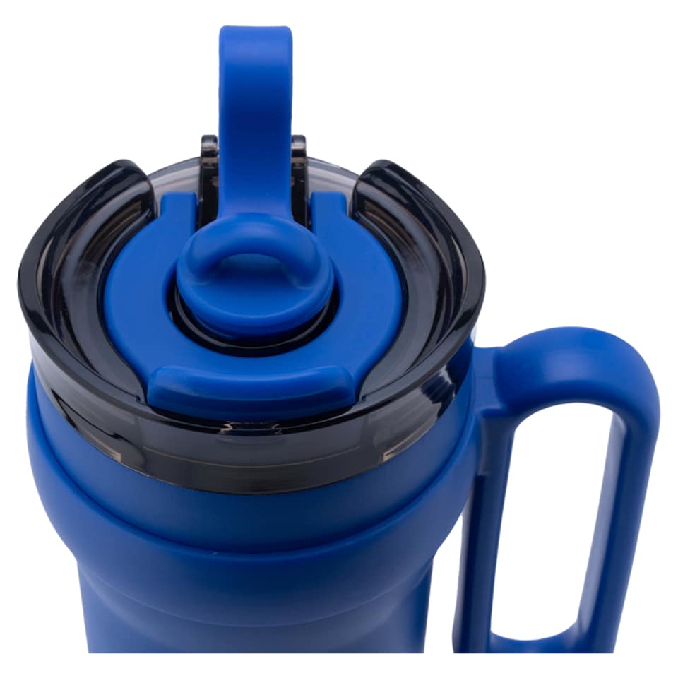 image 1 of Tesco Navy Tumbler with Oval Handle 850Ml