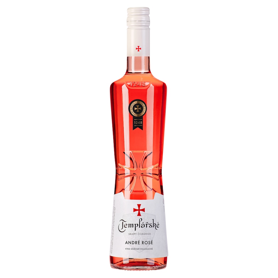 Templářské Sklepy Čejkovice André Rosé akostné ružové polosladké víno 0,75 l