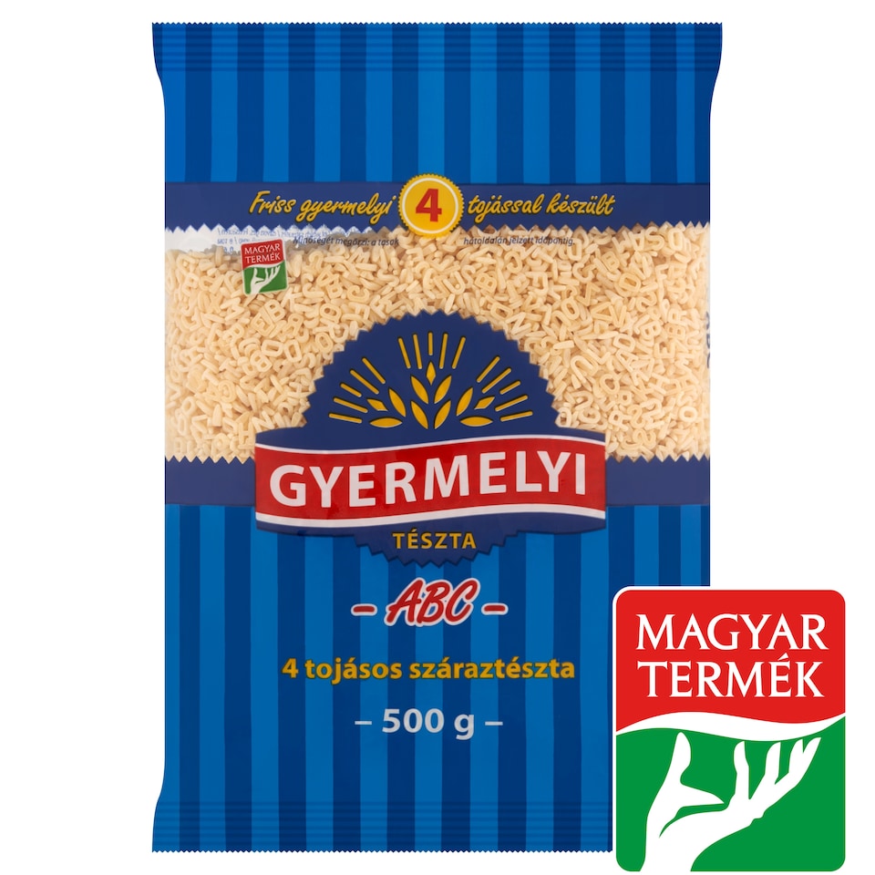 Gyermelyi ABC 4 tojásos száraztészta 500 g