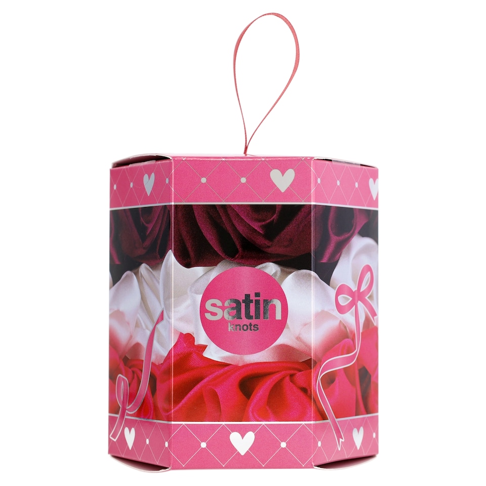 image 1 of W7 Satin Knots 3 Large Scrunchies Gift Set