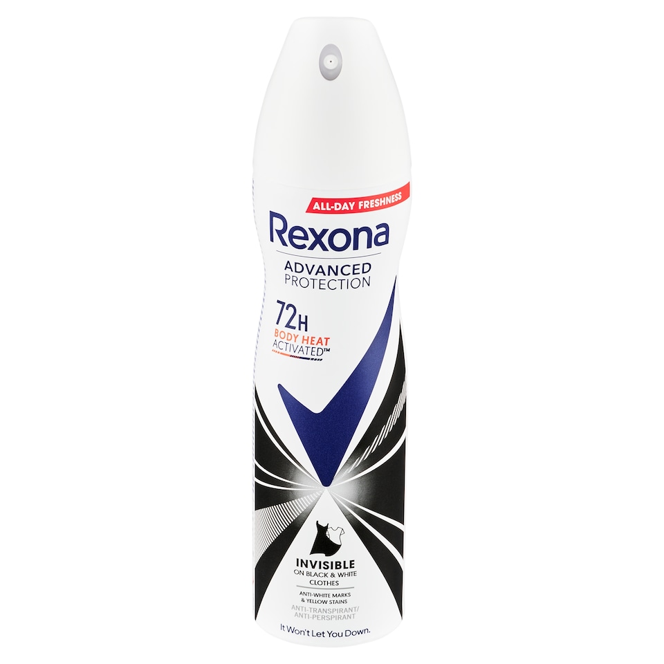 Obrázek 1 pro produkt Rexona invisible black & white antiperspirant sprej 150ml
