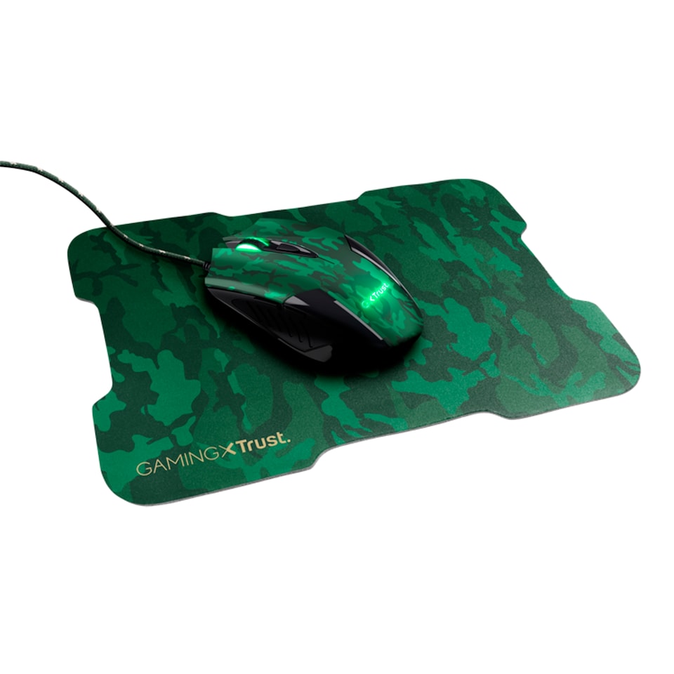 Trust Gxt781 Rixa Camo Gaming Mouse And Pad