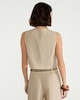 image 3 of The F&F Edit Lyocell Rich Button Up Asymmetric Co-ord Waistcoat in Cream