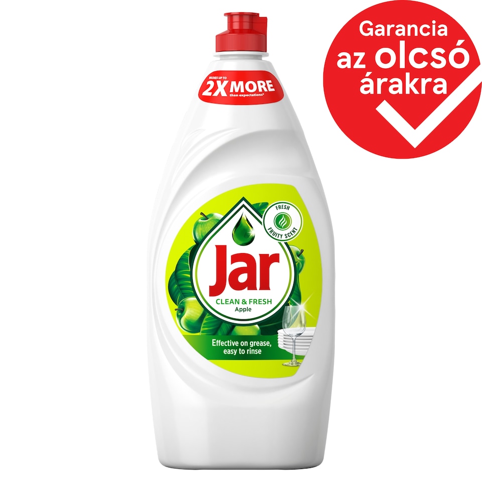 Jar Clean & Fresh Apple Folyékony Mosogatószer A Csillogóan Tiszta Edényekért, 900ml