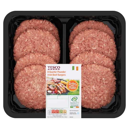 Tesco Fire Pit Irish Beef Burger908g Tesco Groceries