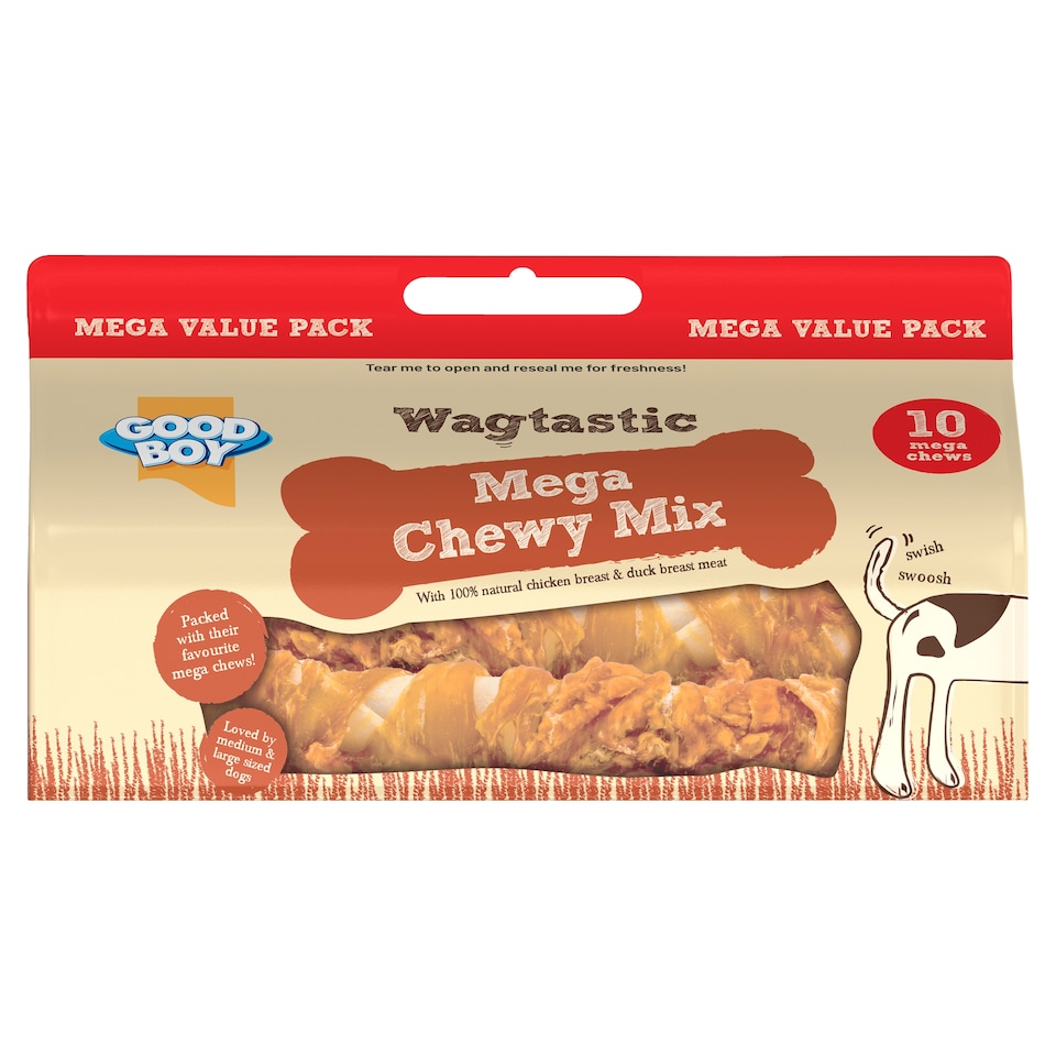 Good Boy Wagtastic Mega Chewy Mix Dog Treats 760g