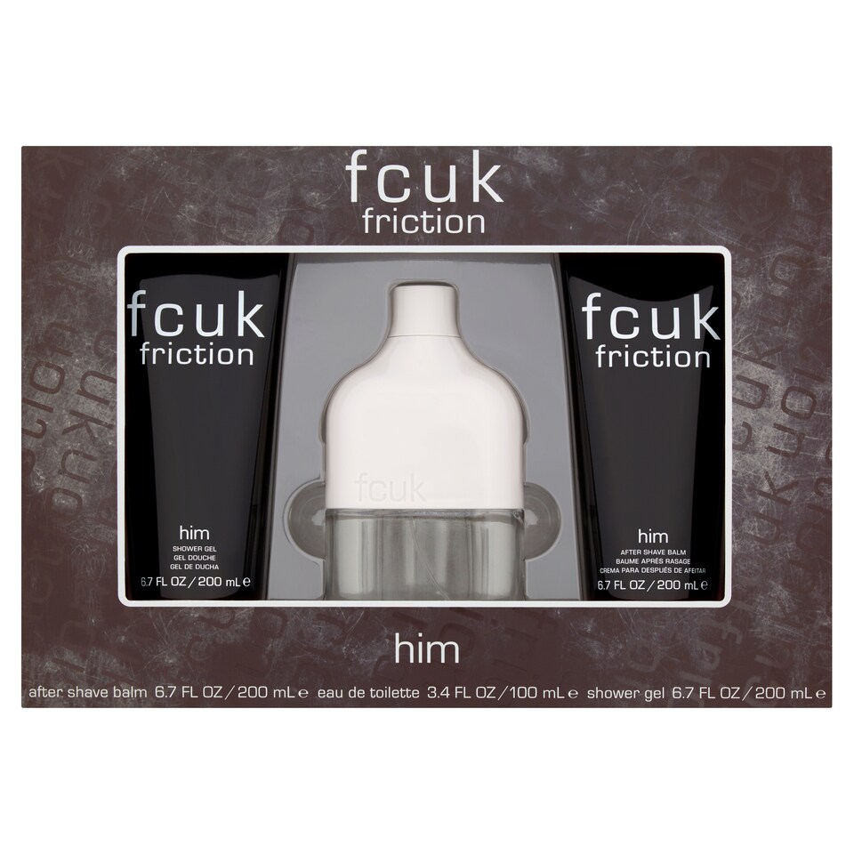 Fcuk Friction For Him 100Ml Eau De Toilette Gift Set