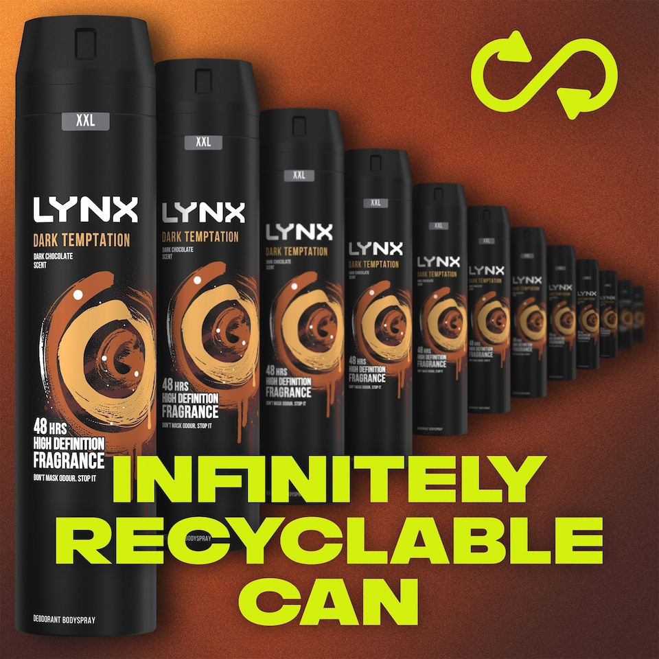 image 1 of Lynx Dark Temptation 48h Deodorant Bodyspray for Men 250ml