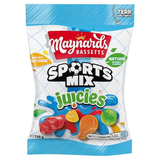 Maynards Bassetts Sports Mix Juicies 130G Tesco Groceries