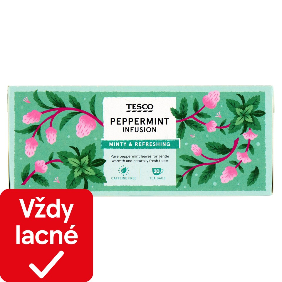 Tesco Peppermint Infusion 20 x 2 g (40 g)