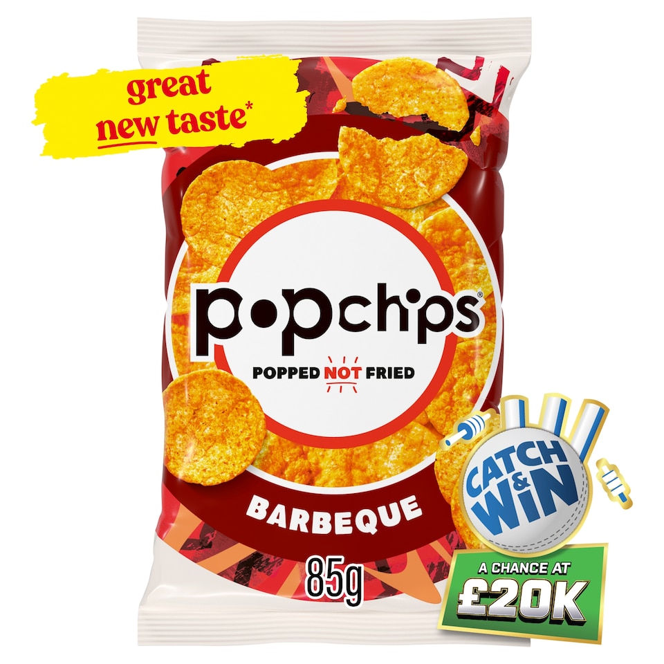 Popchips Barbeque Sharing Crisps 85g