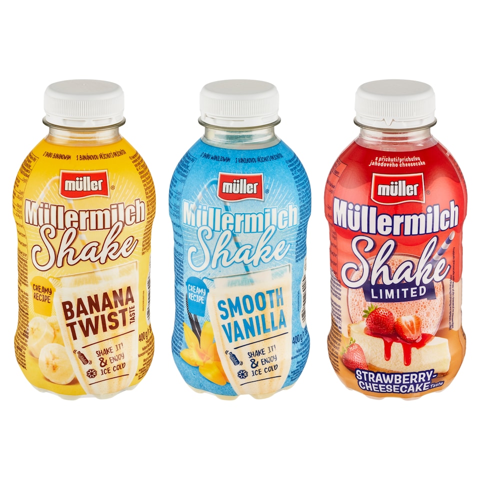 Obrázek 1 pro produkt Müller Müllermilch Shake mléčný nápoj 400g