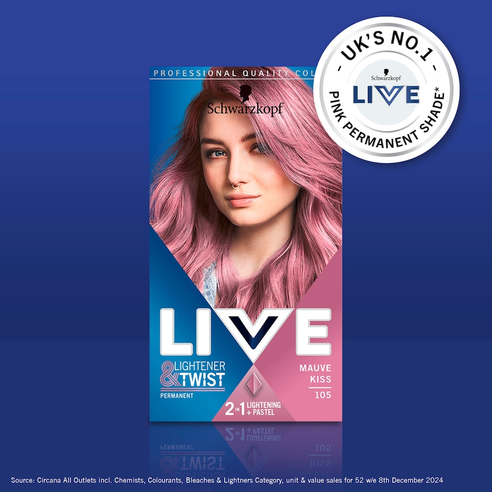 image 1 of Schwarzkopf Live Lightner+ Twist Mauve Kiss 142G