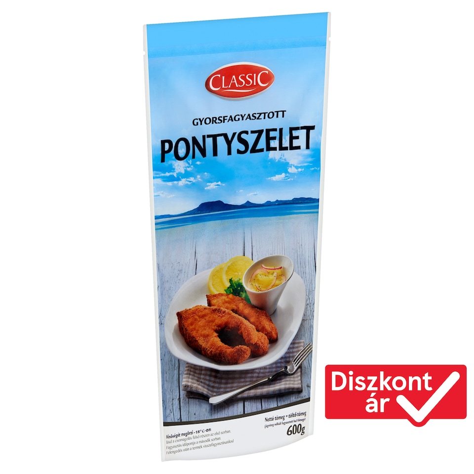 Classic gyorsfagyasztott pontyszelet 600 g