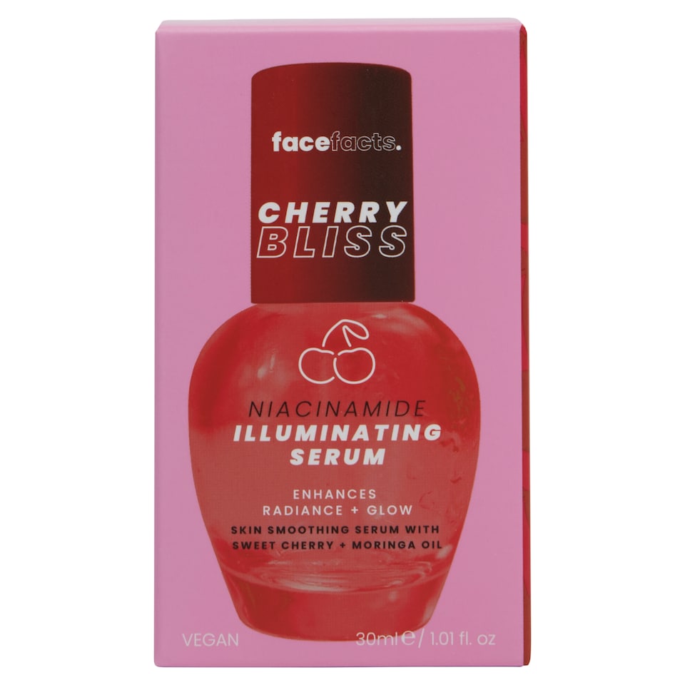 Face Facts Cherry Bliss - Niacinamide Illuminating Serum 30ml