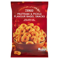 Tesco Pastrami & Pickle Bagels Snack 150g