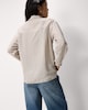 image 3 of F&F Striped Knot Front Shirt in Burgundy